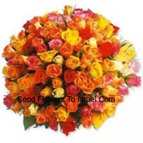 Bunch Of 100 Mixed Colored Roses